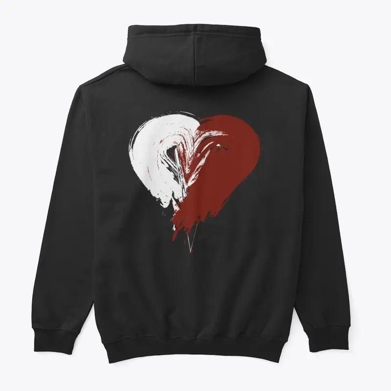 Official Blackout White and Red Heart