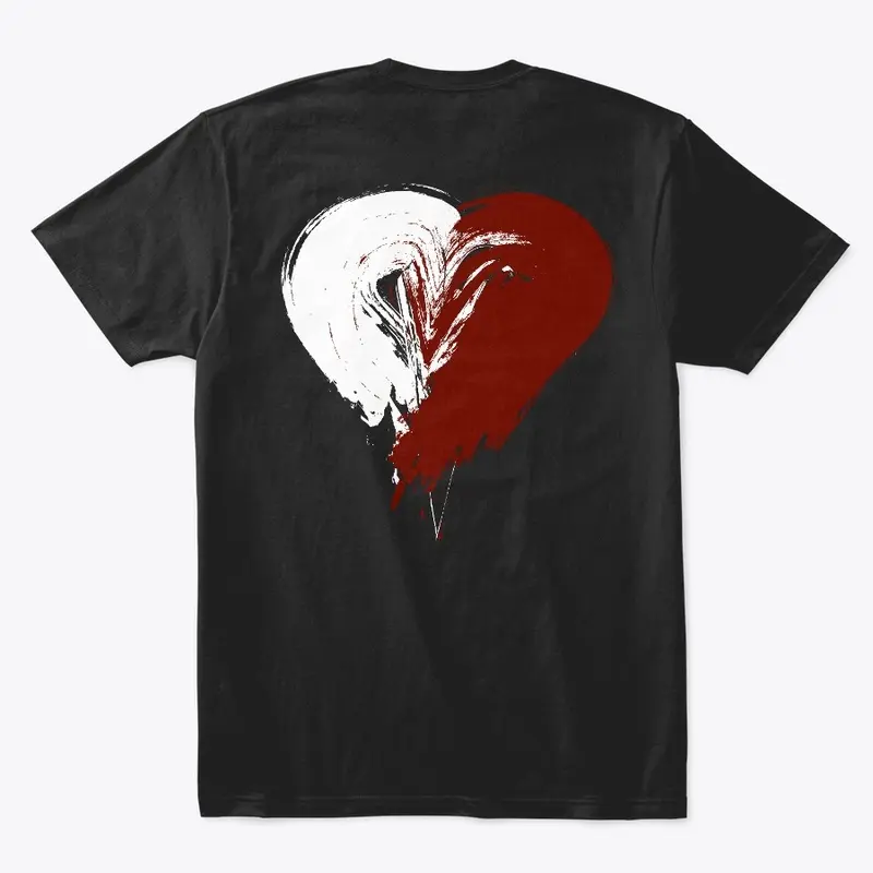 Official Blackout White and Red Heart